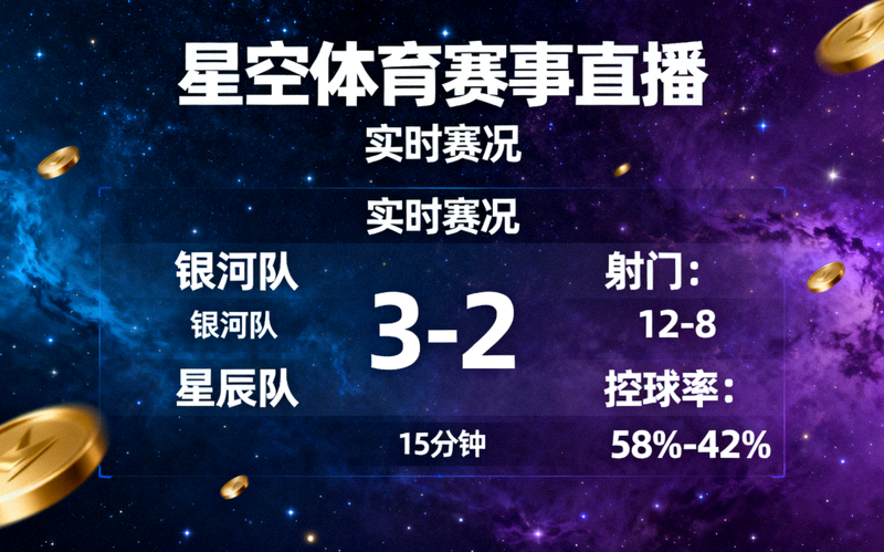 星空体育赛事直播中心界面场景，实时赛况信息展示